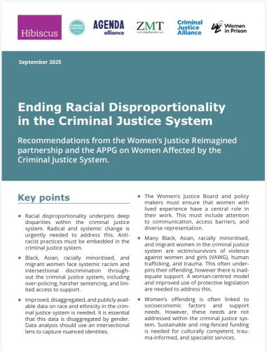 Ending Racial Disproportionality Criminal Justice System